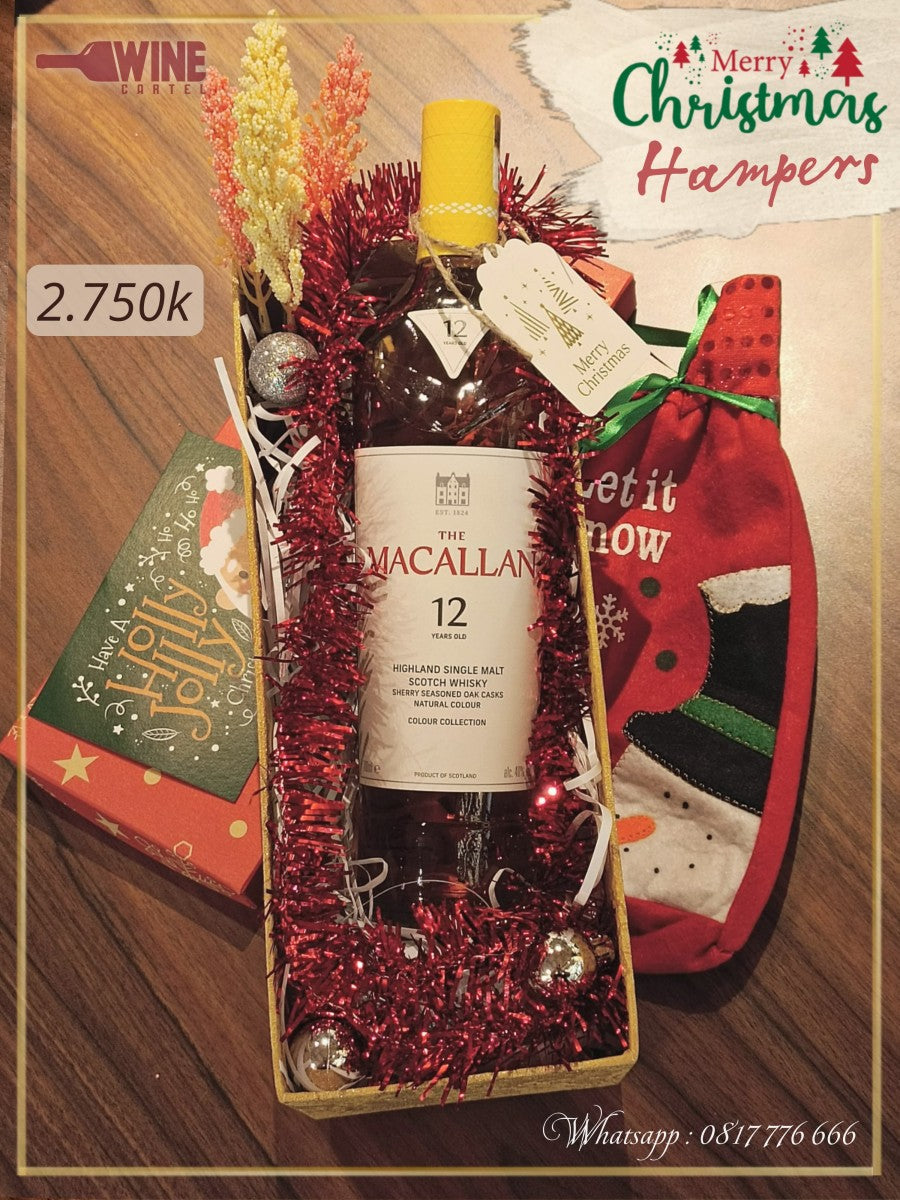 WHISKY The Macallan COLOUR COLLECTION 12yo Hampers Natal Christmas SCOTHLAND