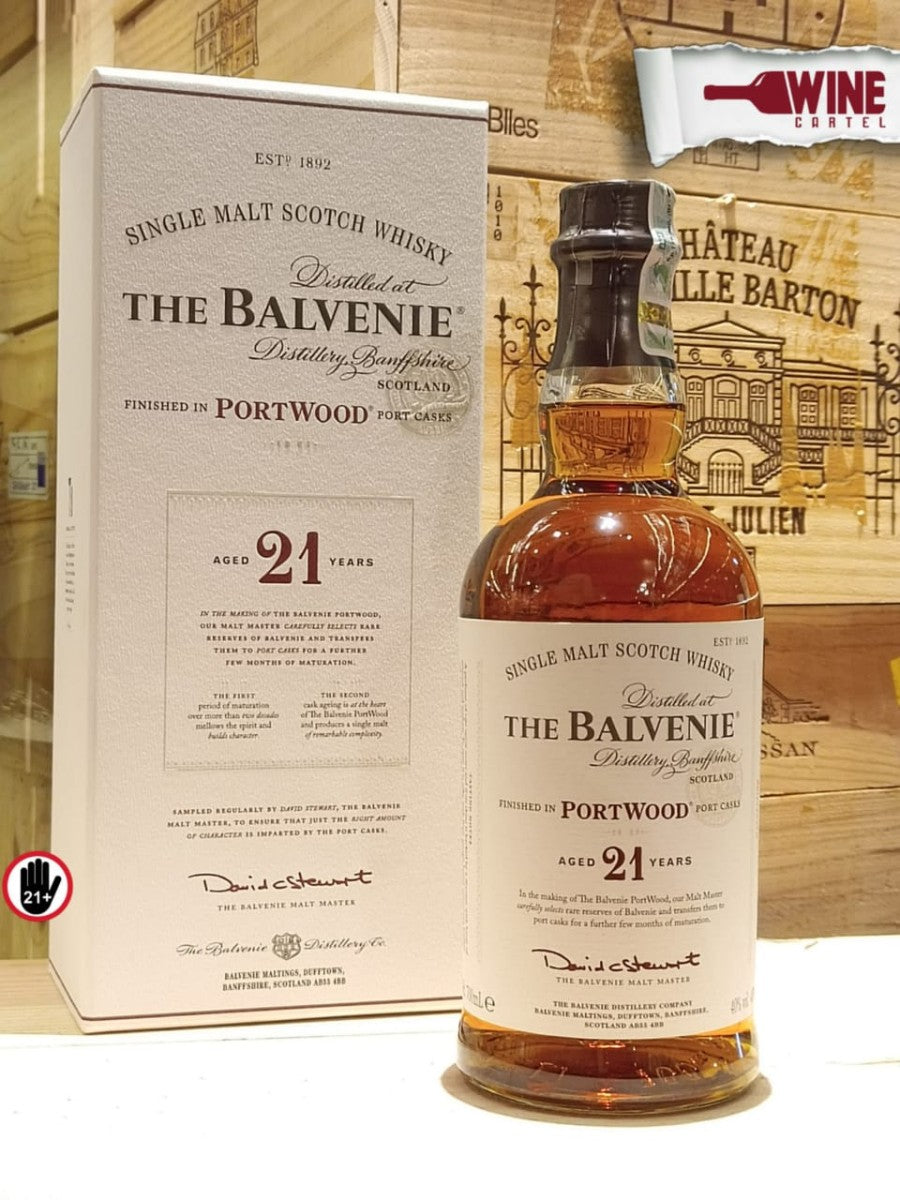 WHISKY The Balvenie Portwood 21 Years Old Single Malt Scotch 700mL
