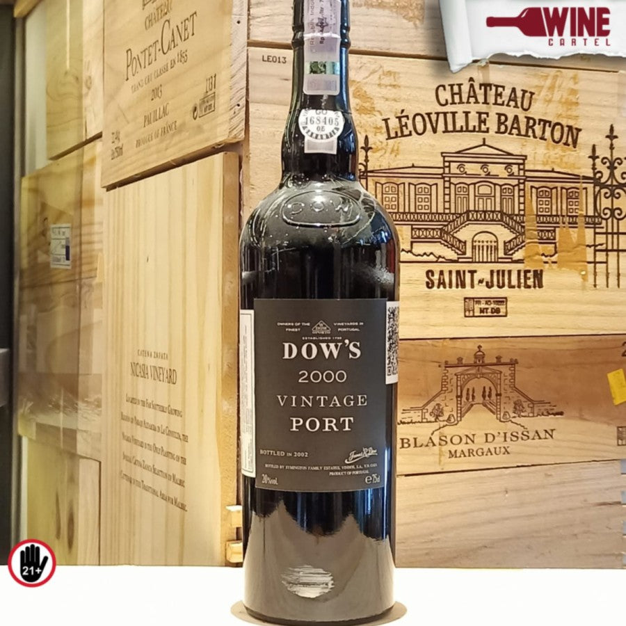 PORT WINE DOW’S DOWS VINTAGE PORT 2000 750mL PORTUGAL