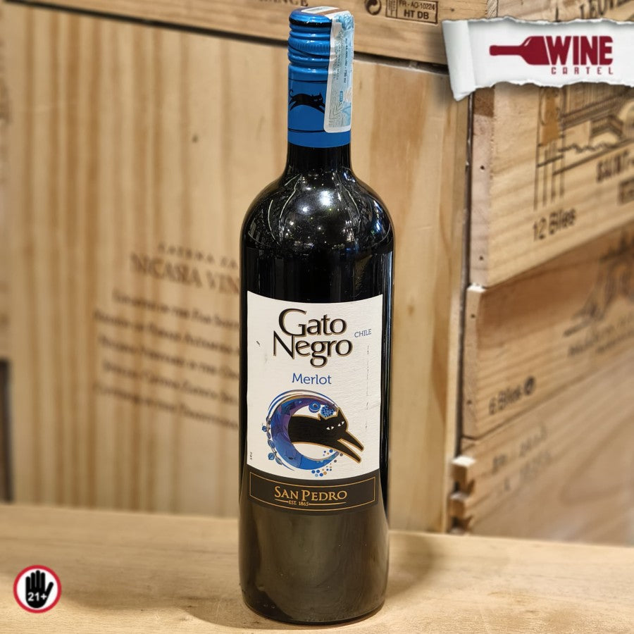 RED WINE Red Wine San Pedro Gato Negro Merlot 750mL CHILE