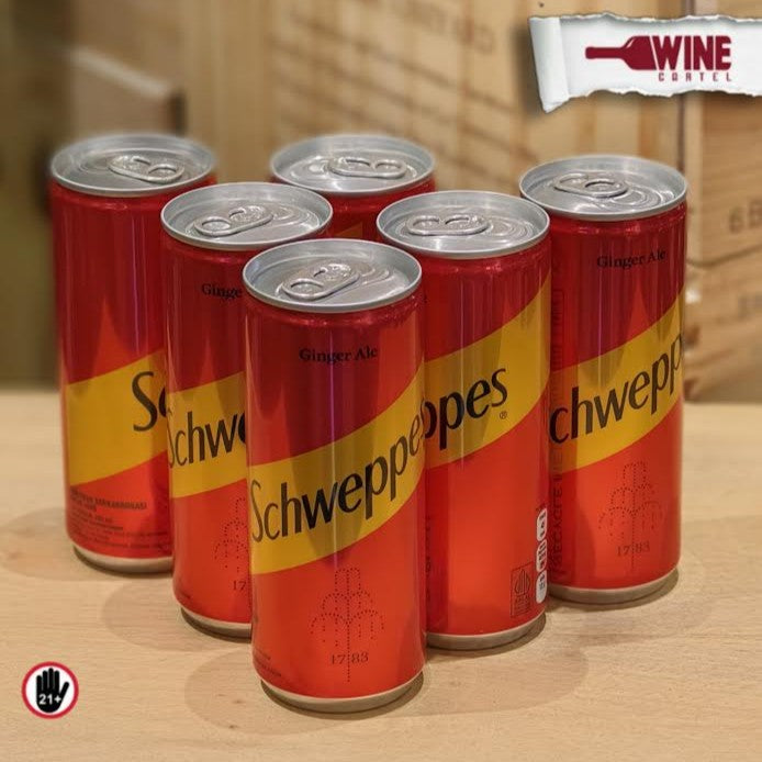 Schweppes Ginger Ale 250mL Can Kaleng x6 Kaleng Can