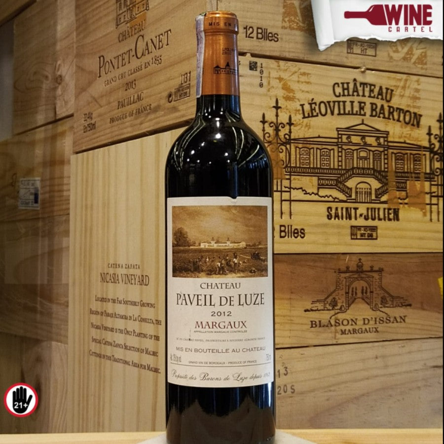 RED WINE Chateau Paveil de Luze 2012 Margaux 750mL FRANCE