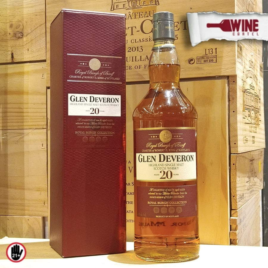 WHISKY Glen Deveron 20 Years Old Royal Burgh Single Malt 1000mL SCOTLAND