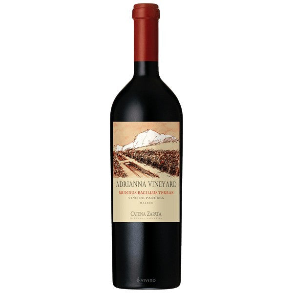 Red Wine Catena Zapata Adrianna Vineyard Mundus Bacillus Terrae - Malbec -2018 - 1.5 LITER ( MAGNUM ) ARGENTINA