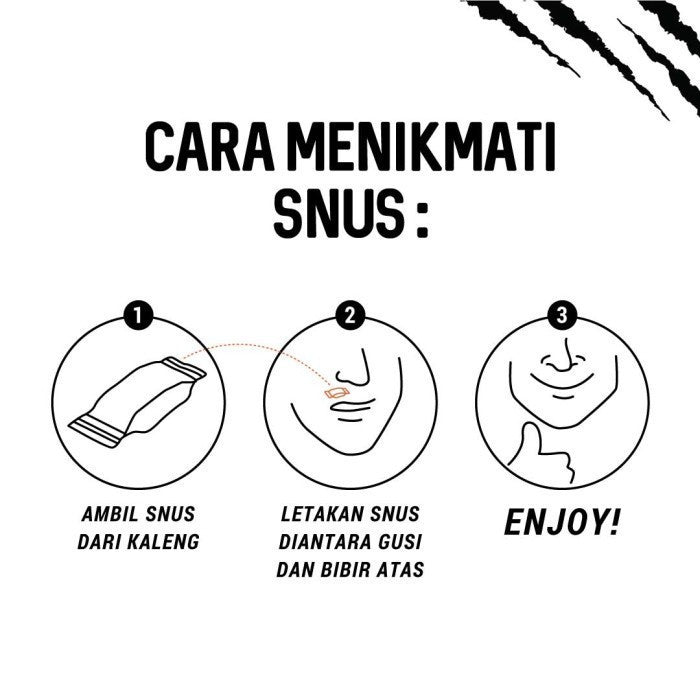 Tiger Snus | Tigersnus Peppermint Kantong Nikotin Tembakau organik