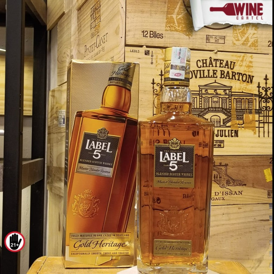 WHISKY Label 5 Gold Heritage 750ml SCOTLAND