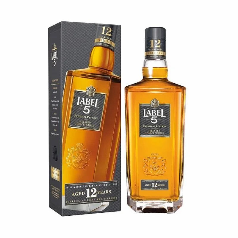 WHISKY Label 5 12 Years Old 750ml SCOTLAND