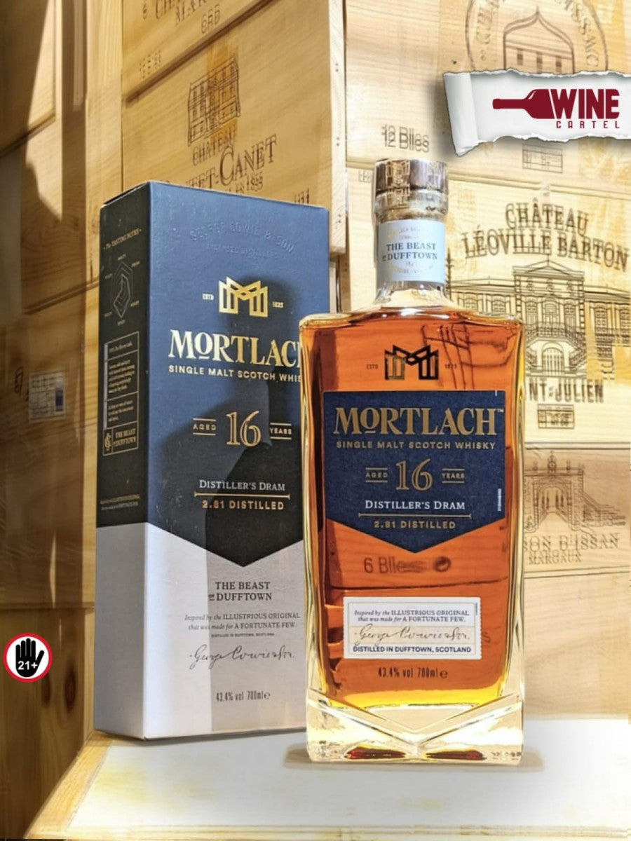 WHISKY Mortlach 16 Year Old Distillers Dram Single Malt Scotch Whisky SCOTLAND