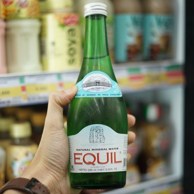EQUIL Natural Mineral Water Air Putih 380mL x12 Botol 1 DUS (karton isi 12 botol)