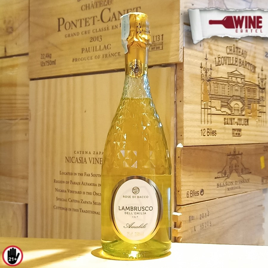 WHITE SPARKLING WINE Rose Di Bacco - Lambrusco - Bianco - 750ml ITALY