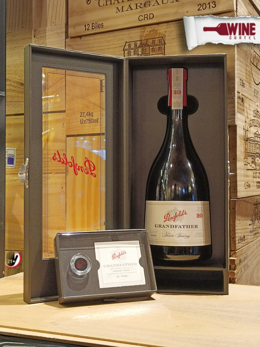 RED WINE Penfolds Grandfather Rare Tawny 20 YO Sweet Wine 750mL BOX AUSTRALIA