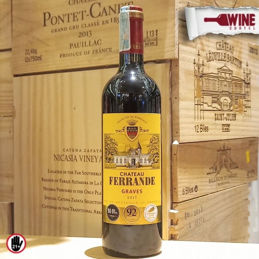 RED WINE Chateau Ferrande Graves Rouge Vin De BORDEAUX 750mL FRANCE