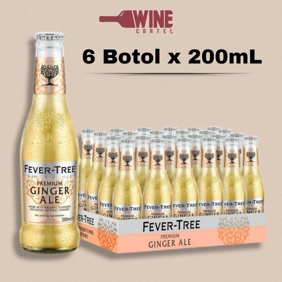 FEVER TREE PREMIUM GINGER ALE 200mL 6 Botol x 200mL UK