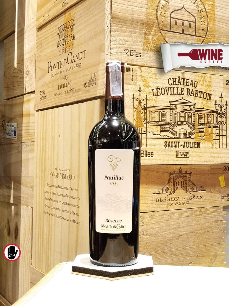 RED WINE Mouton Cadet Reserva Pauillac Red Wine 750mL FRANCE