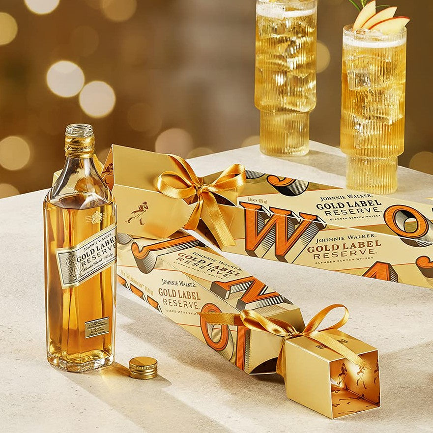 WHISKY Johnnie Walker Gold Label Festive Cracker 200ml LIMITED EDITION SCOTLAND