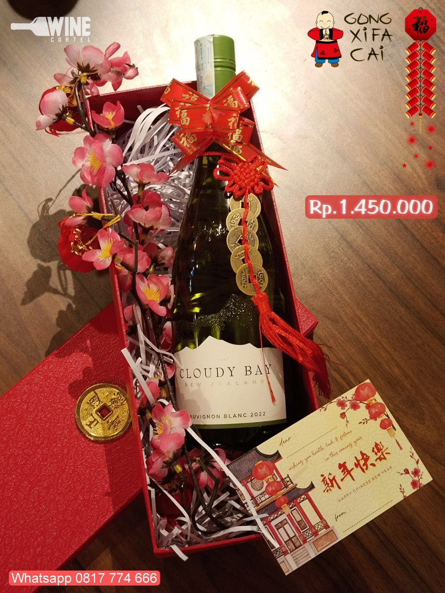 HAMPERS IMLEK CNY SET BOX Cloudy Bay Sauvignon Blanc New Zealand Wine NEWZEALAND