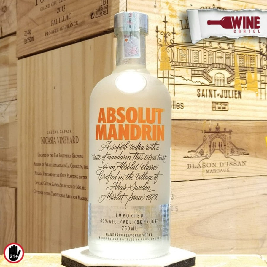 VODKA Absolut Mandrin Orange 750mL