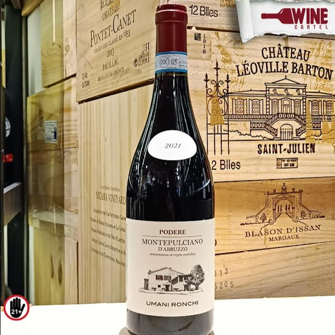 RED WINE Umani Ronchi PODERE Montepulciano D'abruzzo DOC 750mL ITALY