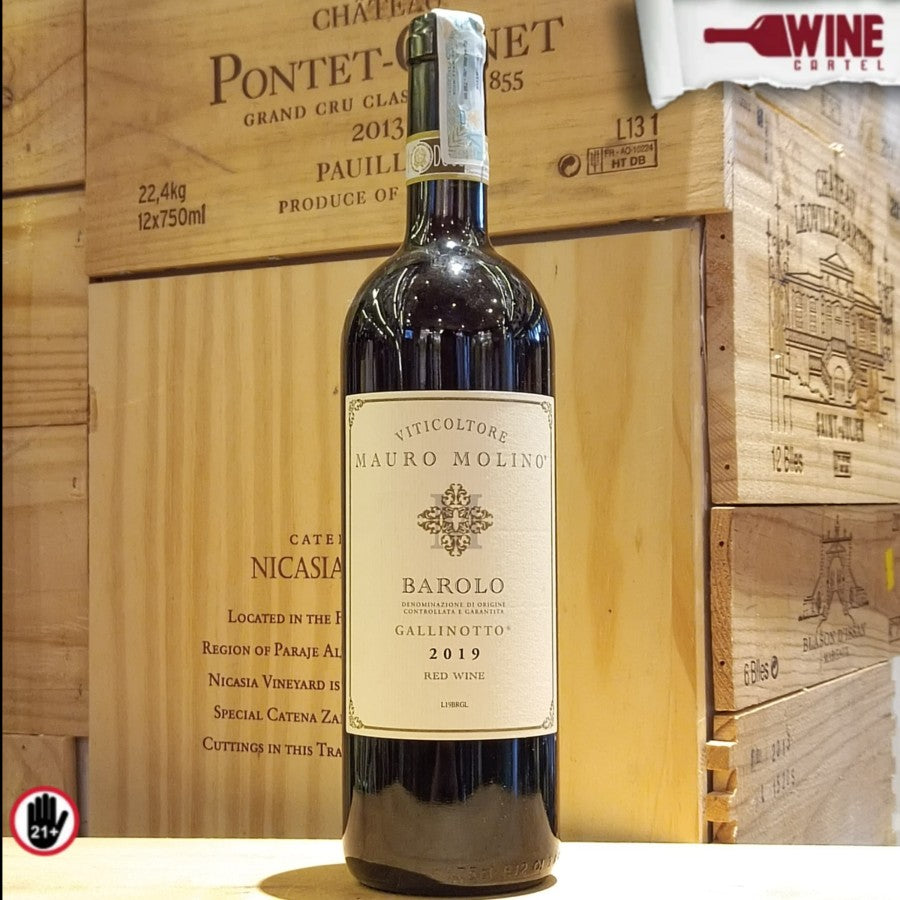 RED WINE Mauro Molino Galinotto Barolo DOCG 750mL ITALY