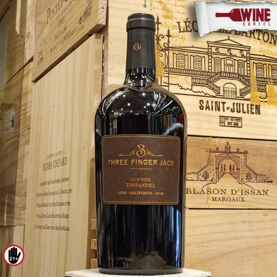 RED WINE Three Finger Jack Old Vine ZInfandel 750ml USA