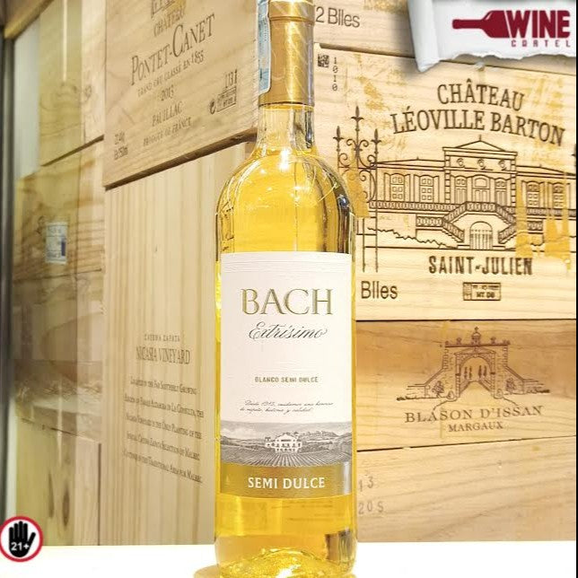 WHITE WINE BACH Extrisimo Blanco Semi Dulce Spain Wine 750ml SPAIN