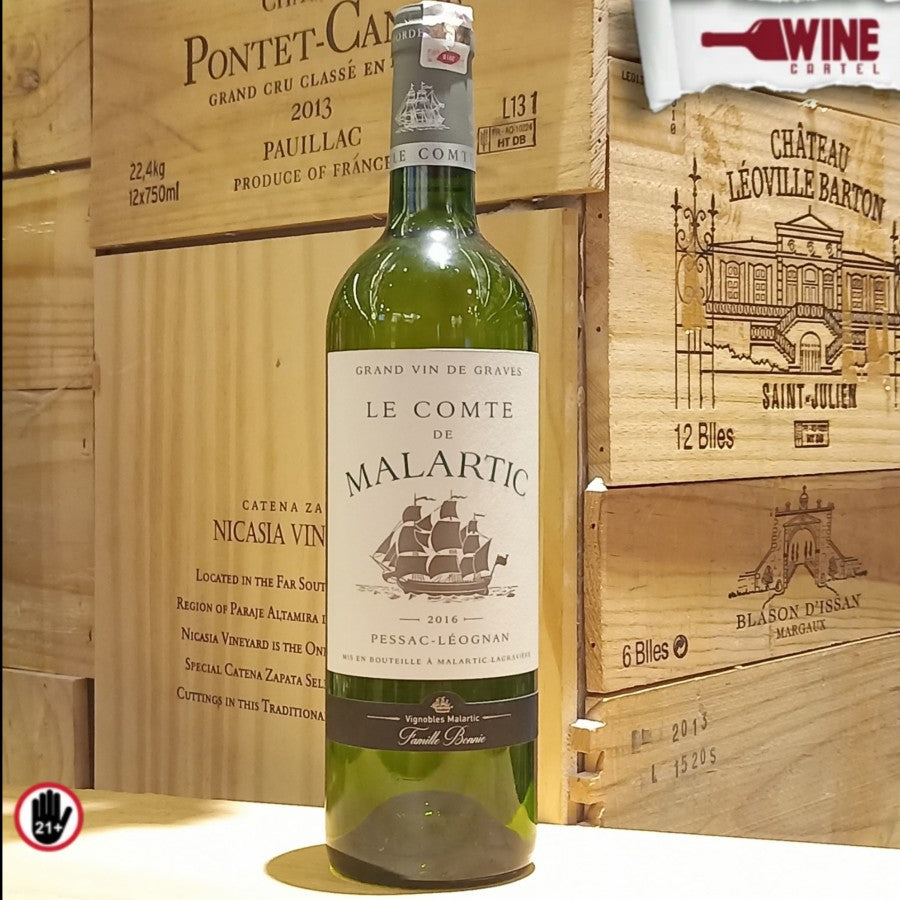 WHITE WINE Le Comite De Malartic Pessac Leognan BLANC 750mL FRANCE