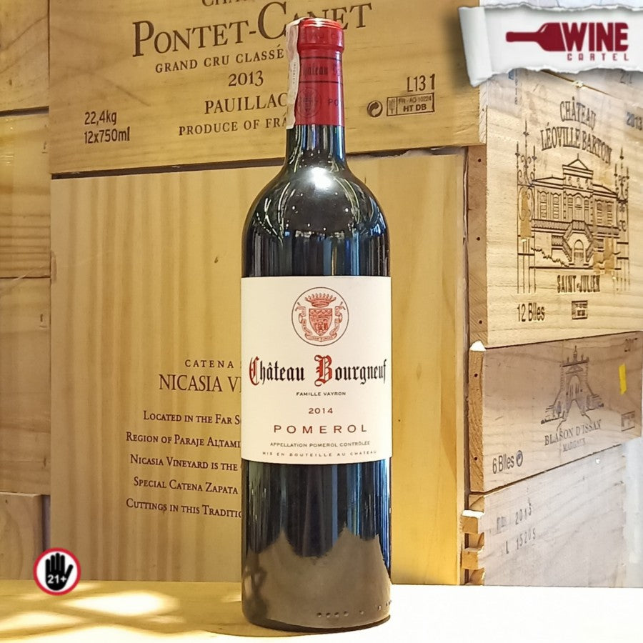RED WINE Chateau Bourgneuf Pomerol 750mL FRANCE