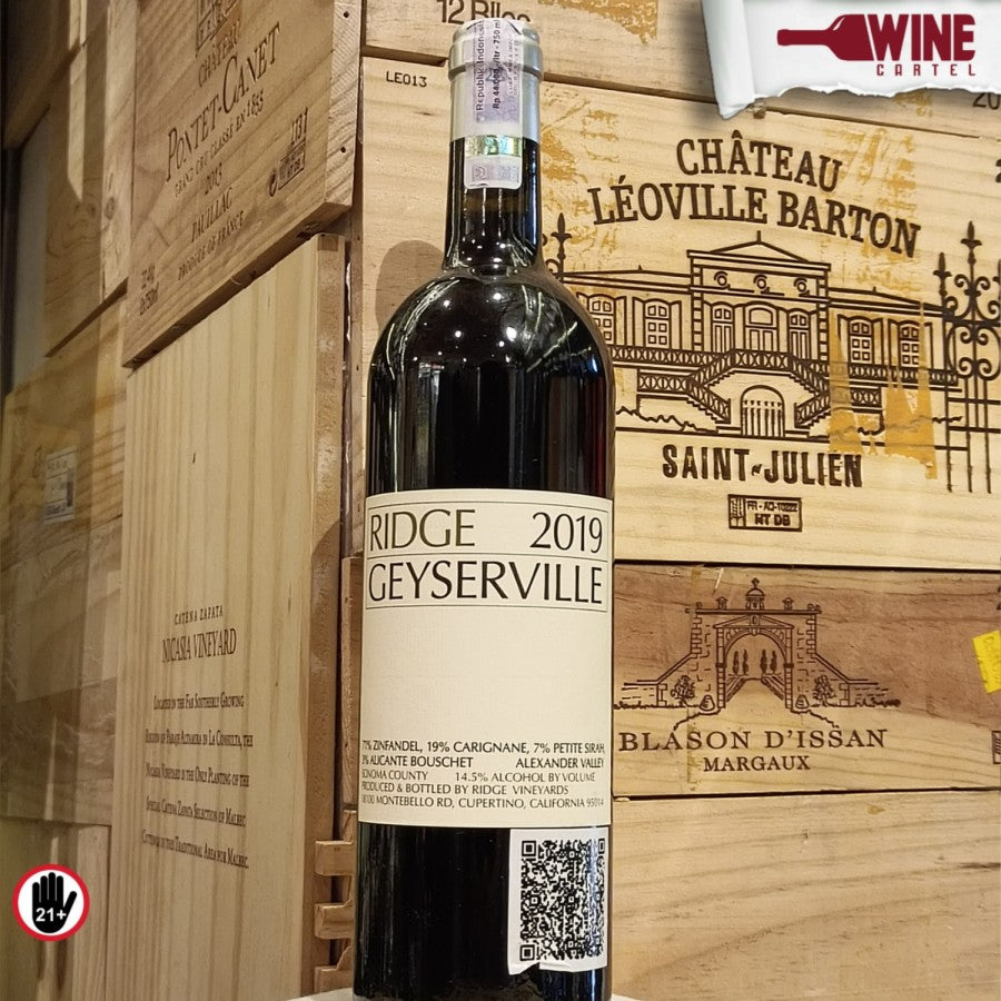 RED WINE Ridge Vineyards Geyserville 2019 750mL USA