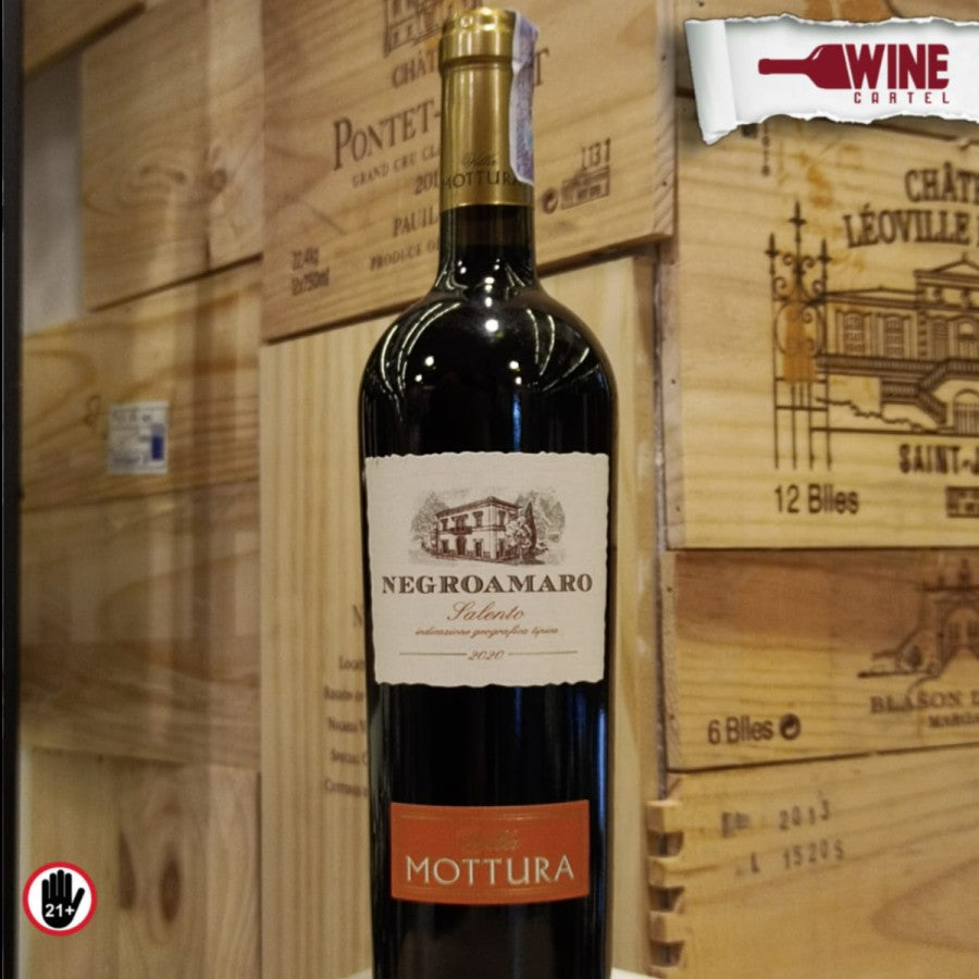 Villa Mottura Negroamaro Salento IGT Red Wine Italy 750ml ORIGINAL ITALY