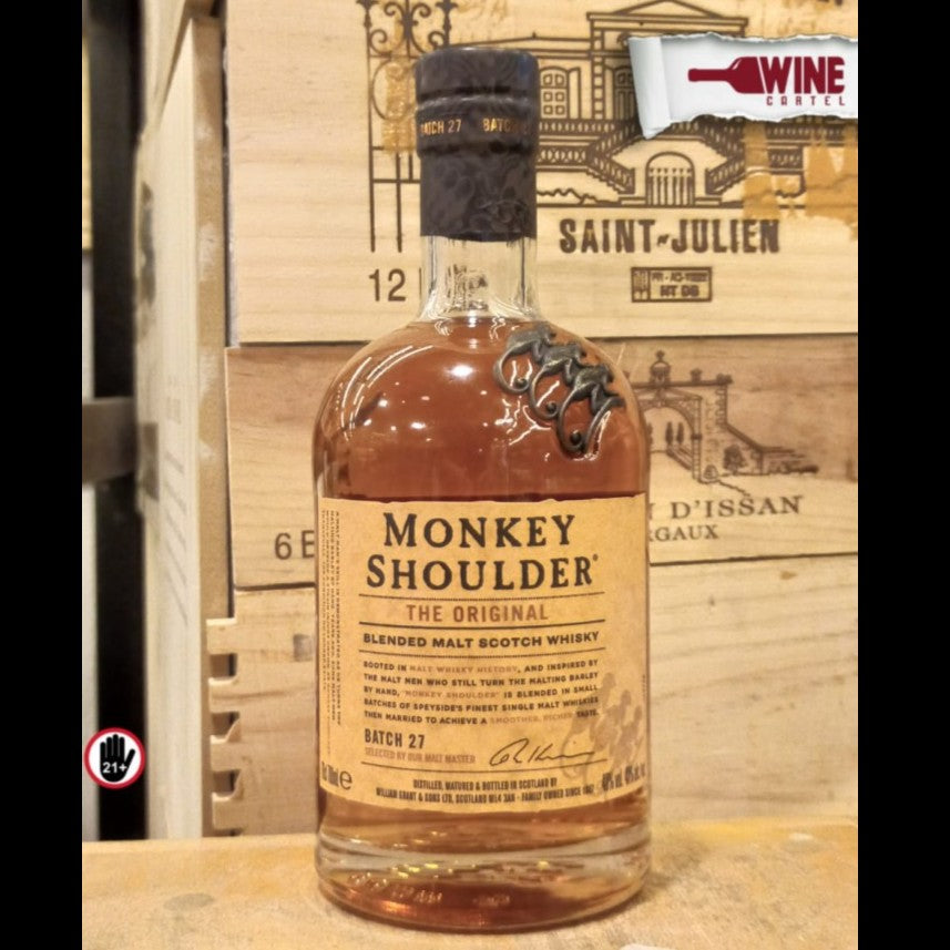 WHISKY Monkey Shoulder Original Blended Malt Scotch Whiskey 700mL SCOTLAND