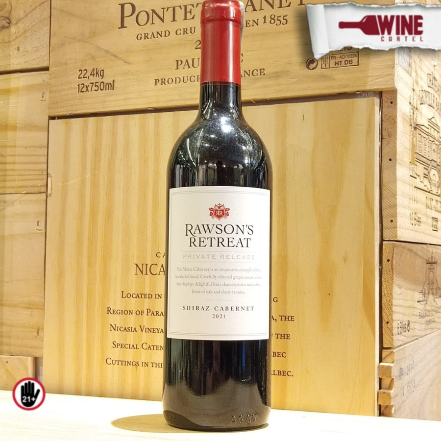 RED WINE Rawsons Retreat Private Release Shiraz Cabernet 750mL AUSTRALIA