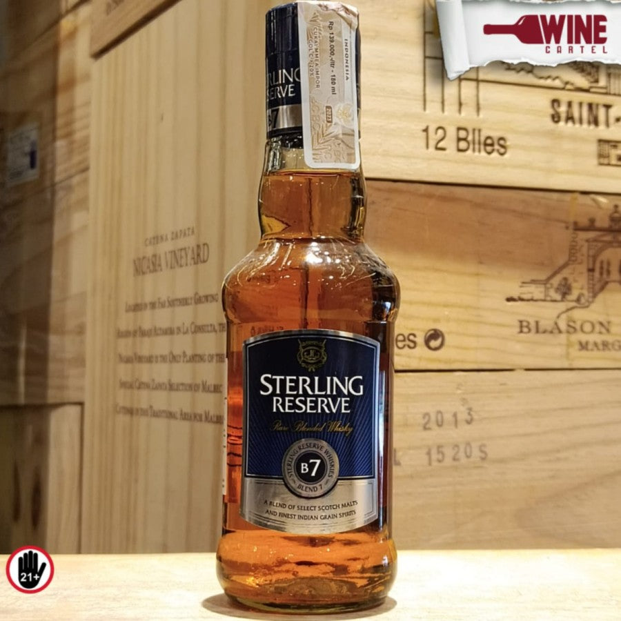WHISKY Sterling Reserve B7 Premium Blended 180mL Mini Botol Small INDONESIA