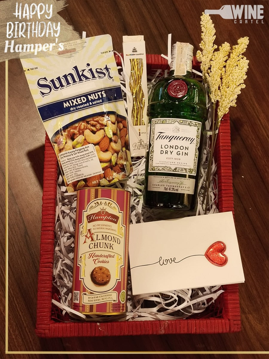 Hampers Gift SET SPECIAL PACKAGE Birthday GIN Tanqueray London Dry gin ENGLAND