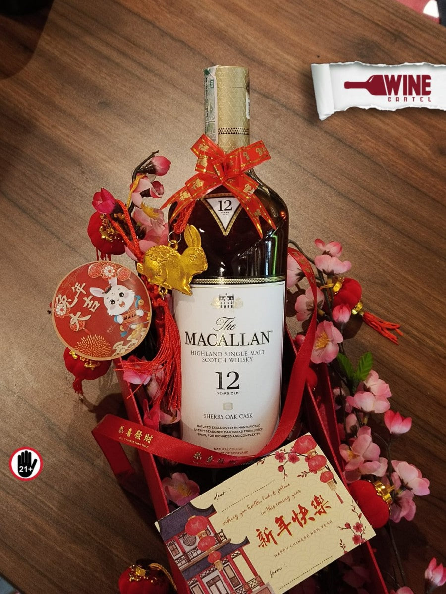 Chinese New Year Imlek Hampers Set Hampe The Macallan 12 YO Sherry Oak UK