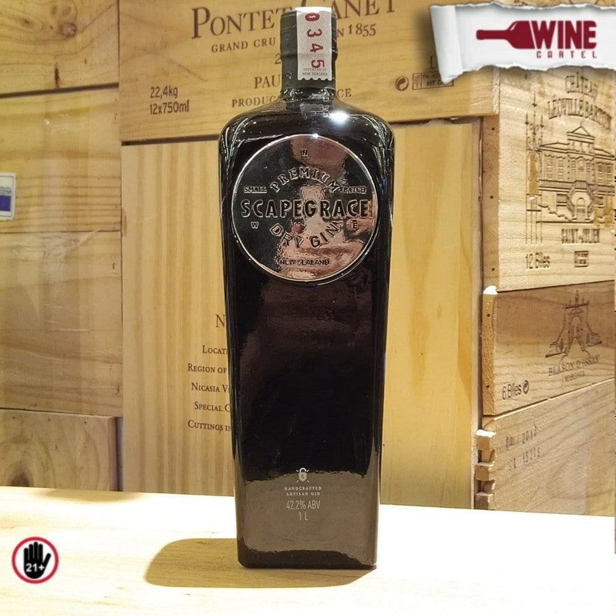 GIN Scapegrace Small Batch Premium Black Gin 700mL NEW ZEALAND