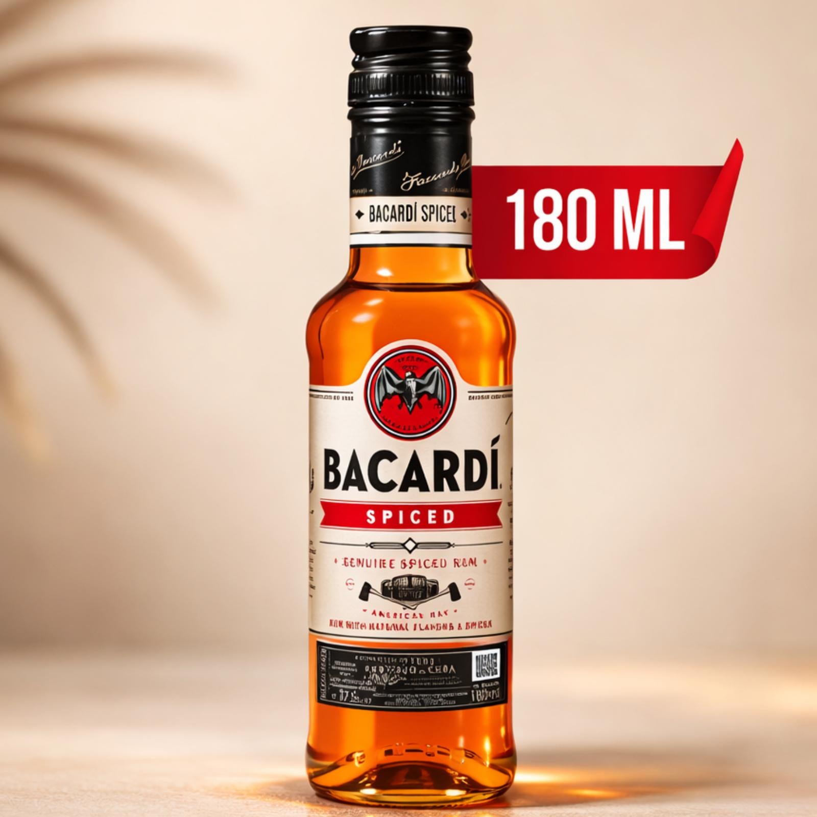 RUM BACARDI Spiced Rum Small Bottle 180mL | Botol Kecil