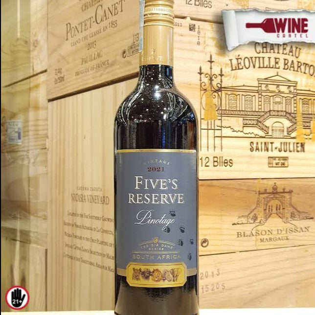 RED WINE Five's Reserve Pinotage 750mL SOUTH AFRICA