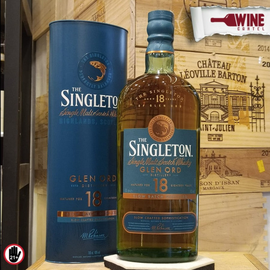 WHISKY Singleton 18 Years Old Glen Ord Single Malt Scotch Whisky 700ml