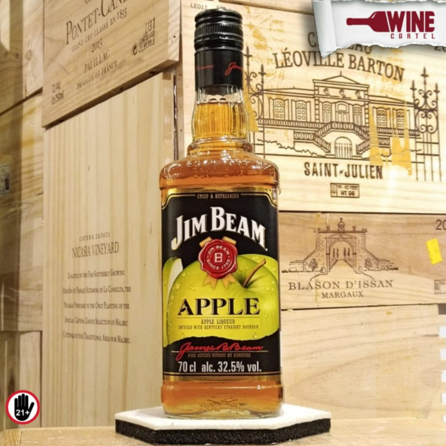 WHISKY Jim Beam Apple Apel Bourbon Whiskey Liqueur 700ml USA