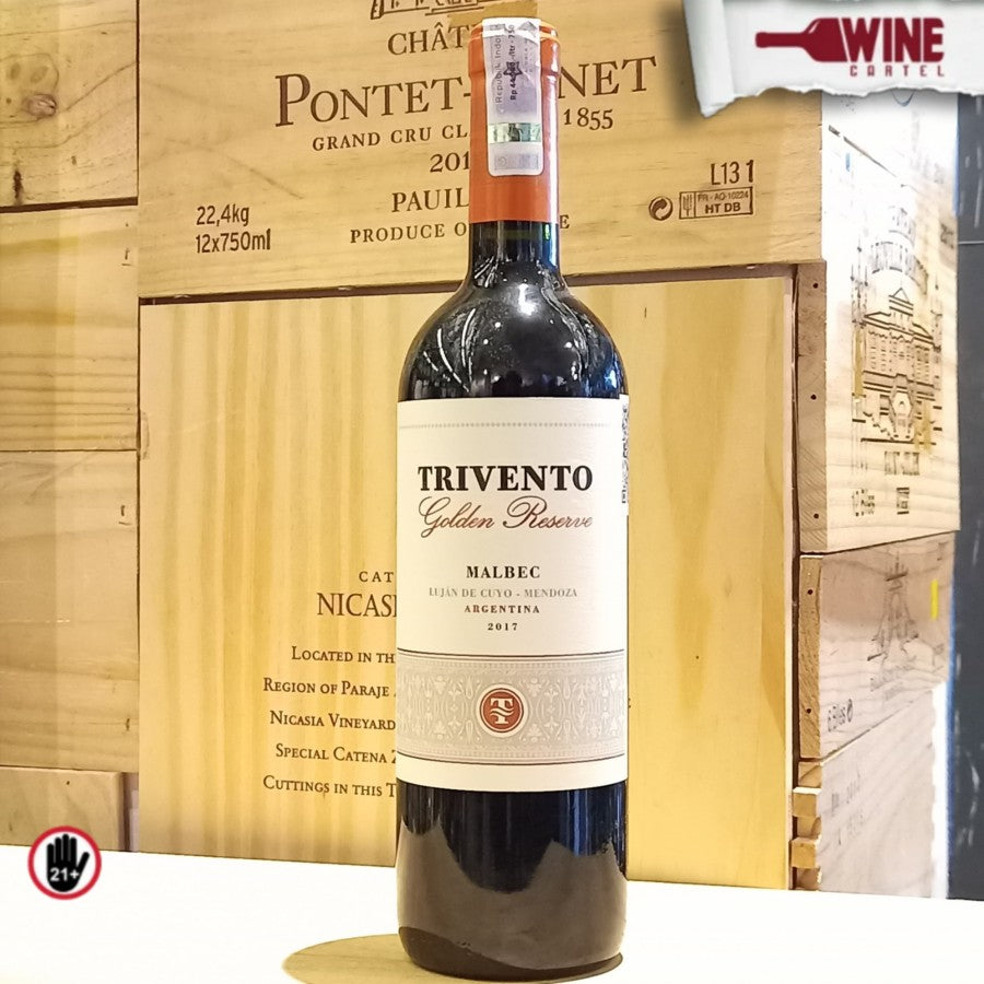 RED WINE Red Wine Trivento Golden Reserve Malbec 750mL ARGENTINA