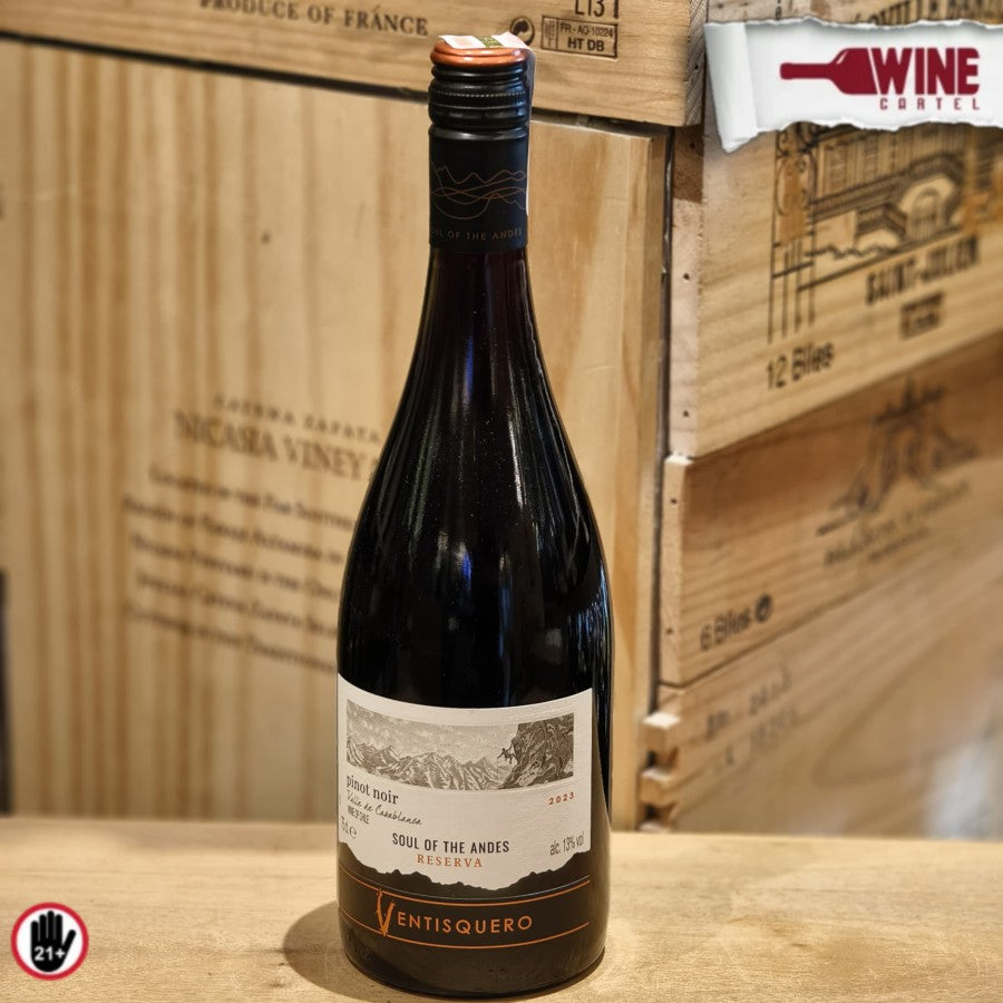 RED WINE Vina Ventisquero Clasico Reserva PINOT NOIR Soul Of The Andes 750ml CHILE