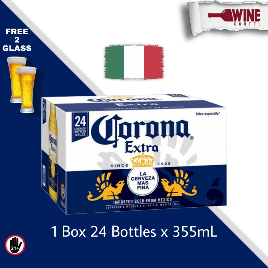 BIR Corona Extra Mexican Beer Pint Beer 355mL X 24 Botol MEXICO