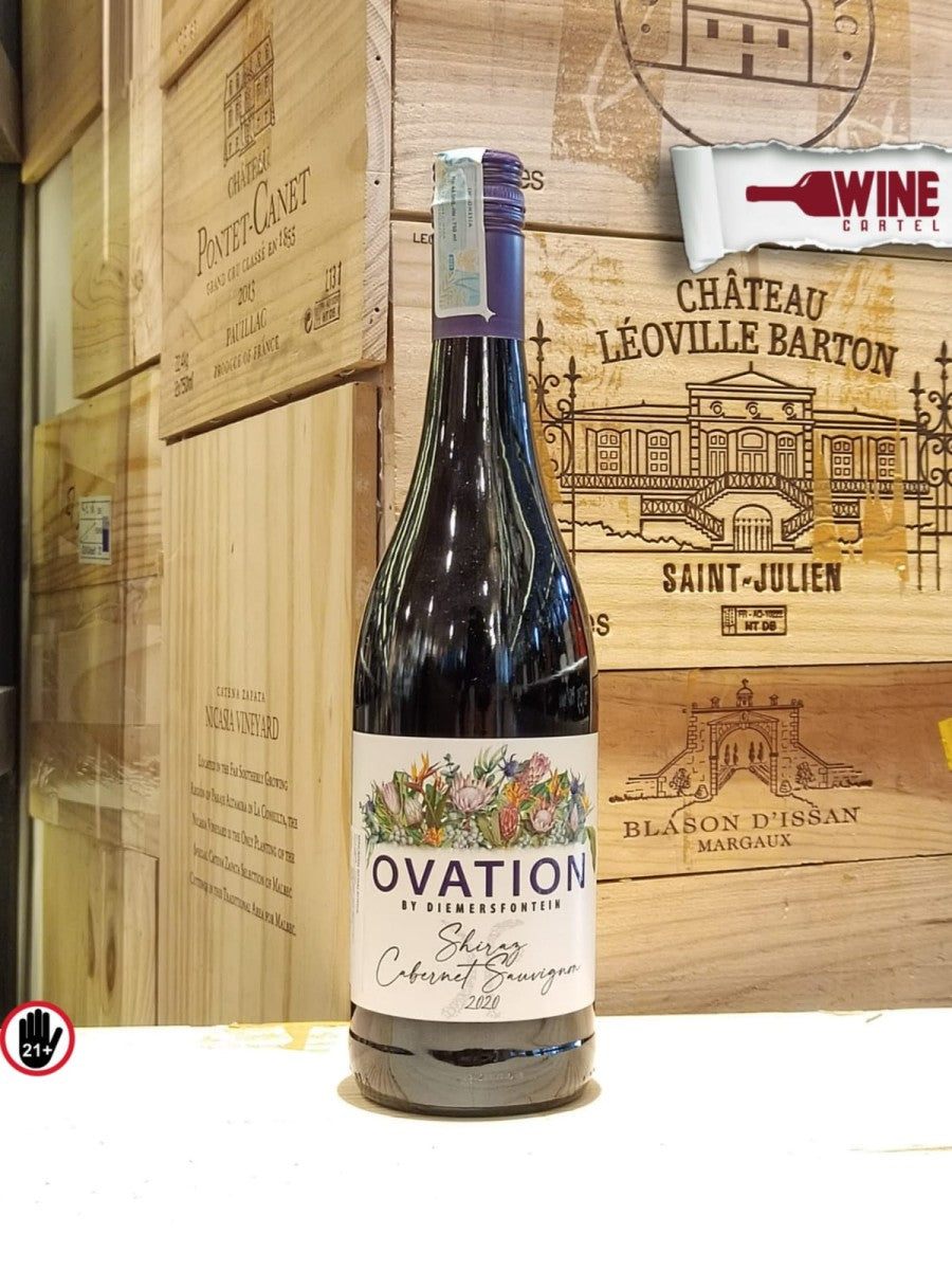 RED WINE OVATION Shiraz Cabernet Sauvignon By diemersfontein 750mL SOUTH AFRICA