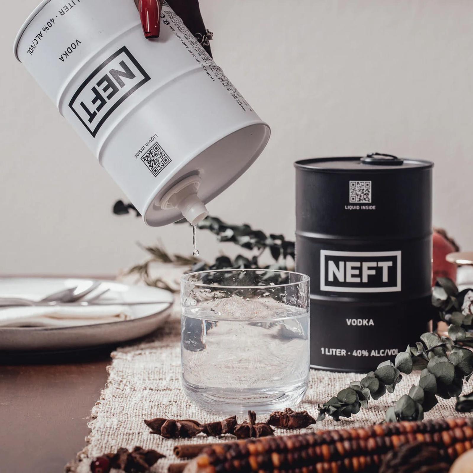 NEFT VODKA Black BAREL 700ML