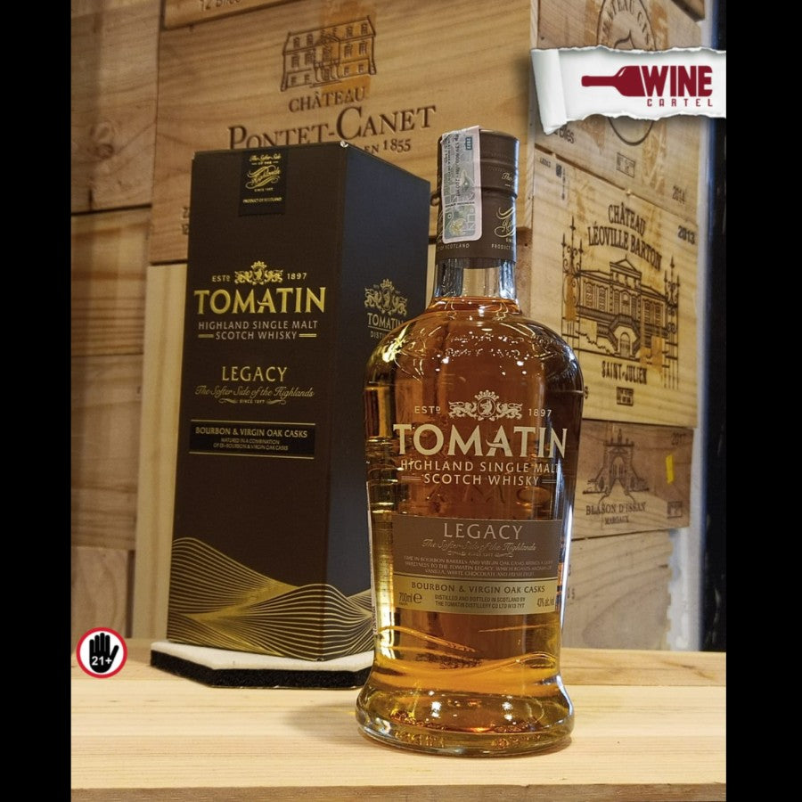 WHISKY Tomatin Legacy Single Malt Scotch Whisky Bourbon & Virgin 700ml