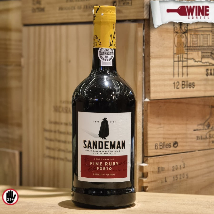 PORT WINE Sweet Port Wine Sandeman Fine Ruby Porto 750mL PORTO PORTUGAL