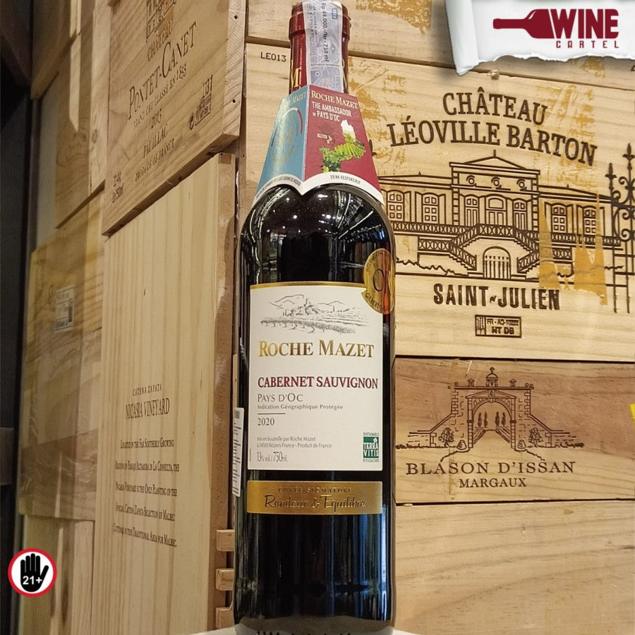 RED WINE Roche Mazet - Cabernet Sauvignon - 750ml FRANCE