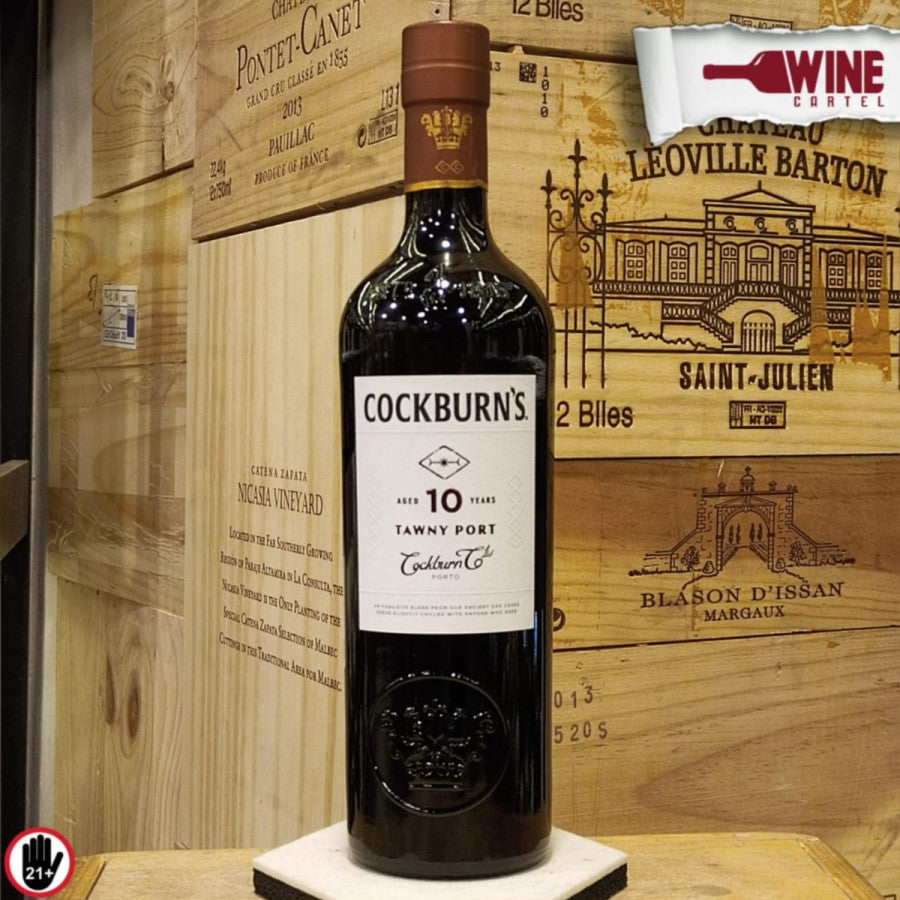 PORT WINE Cockburns Aged 10 Years Tawny Port Sweet Wine 750mL PORTUGAL