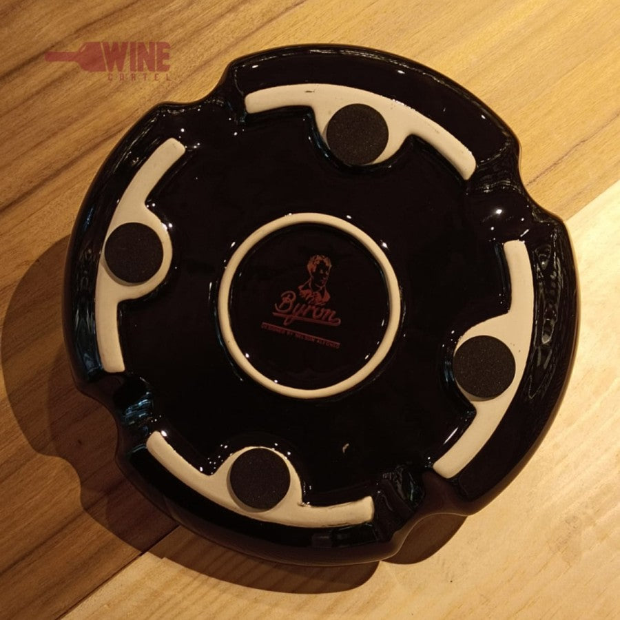 Asbak Rokok Cerutu Cigar Round Cohiba Ceramic Cigar Ashtray 4 Slot - Putih