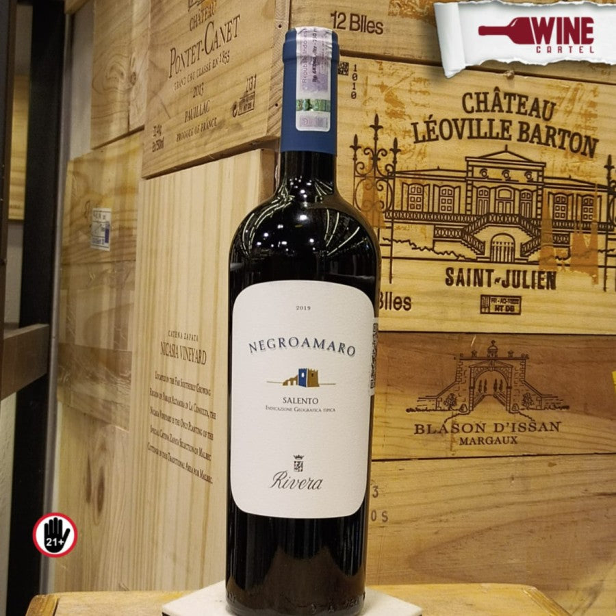 RED WINE Rivera Salento Rosso Negroamaro 2019 750mL ITALY